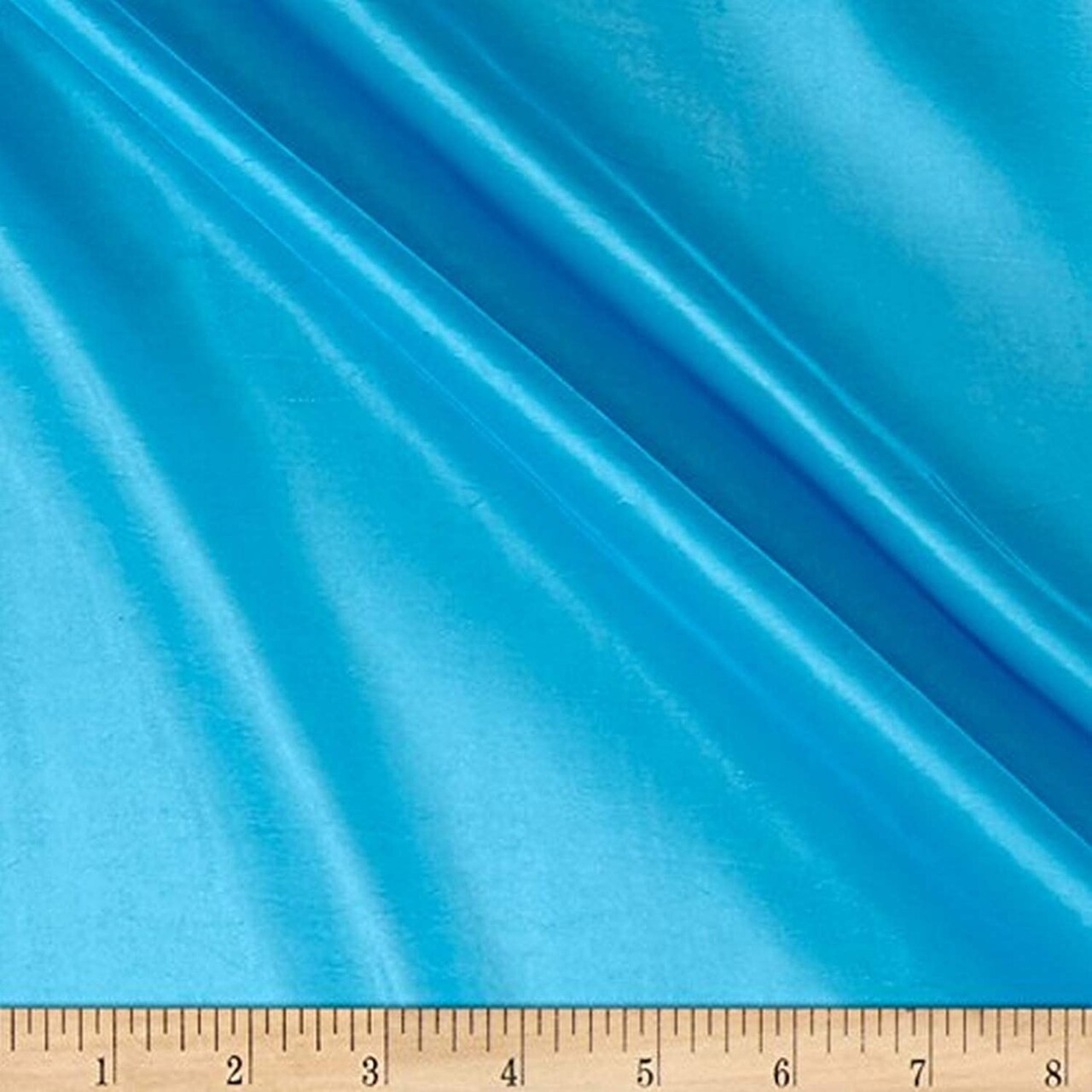 1 Yard Turquoise Taffeta Fabric 60" Width Polyester Weddings, Gowns & DIY Décor